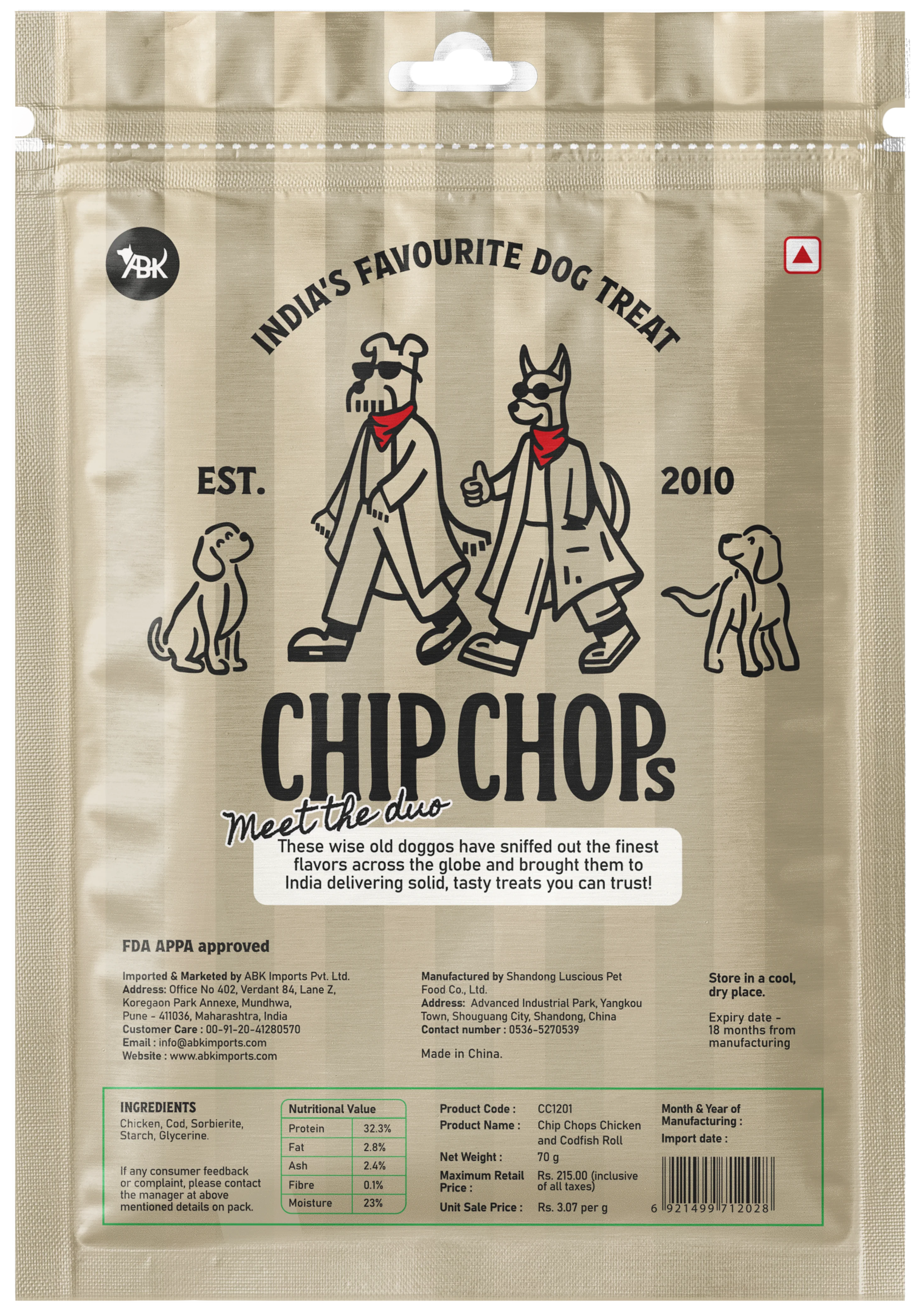 Chip Chops Chicken and Codfish Rolls Dog Treats - Image 6