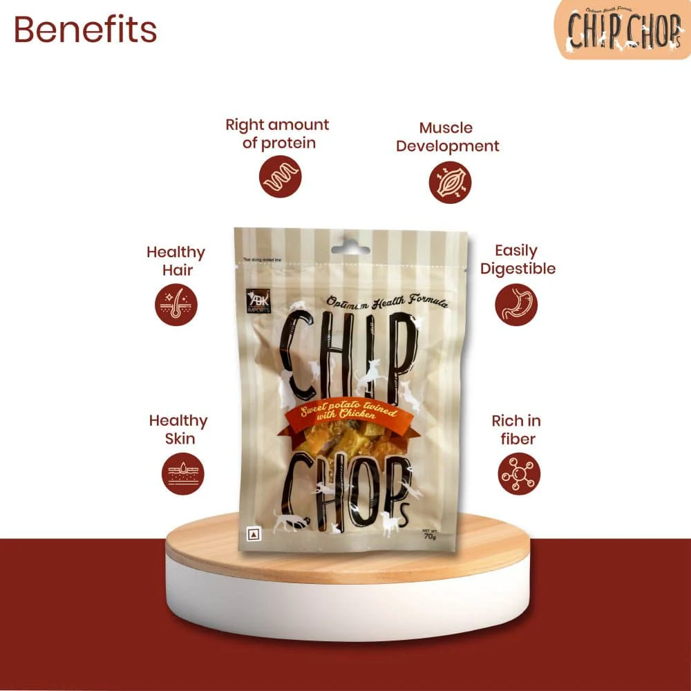 Chip Chops Chicken & Codfish Rolls and Sweet Potato Chicken Dog Treats Combo - Image 11