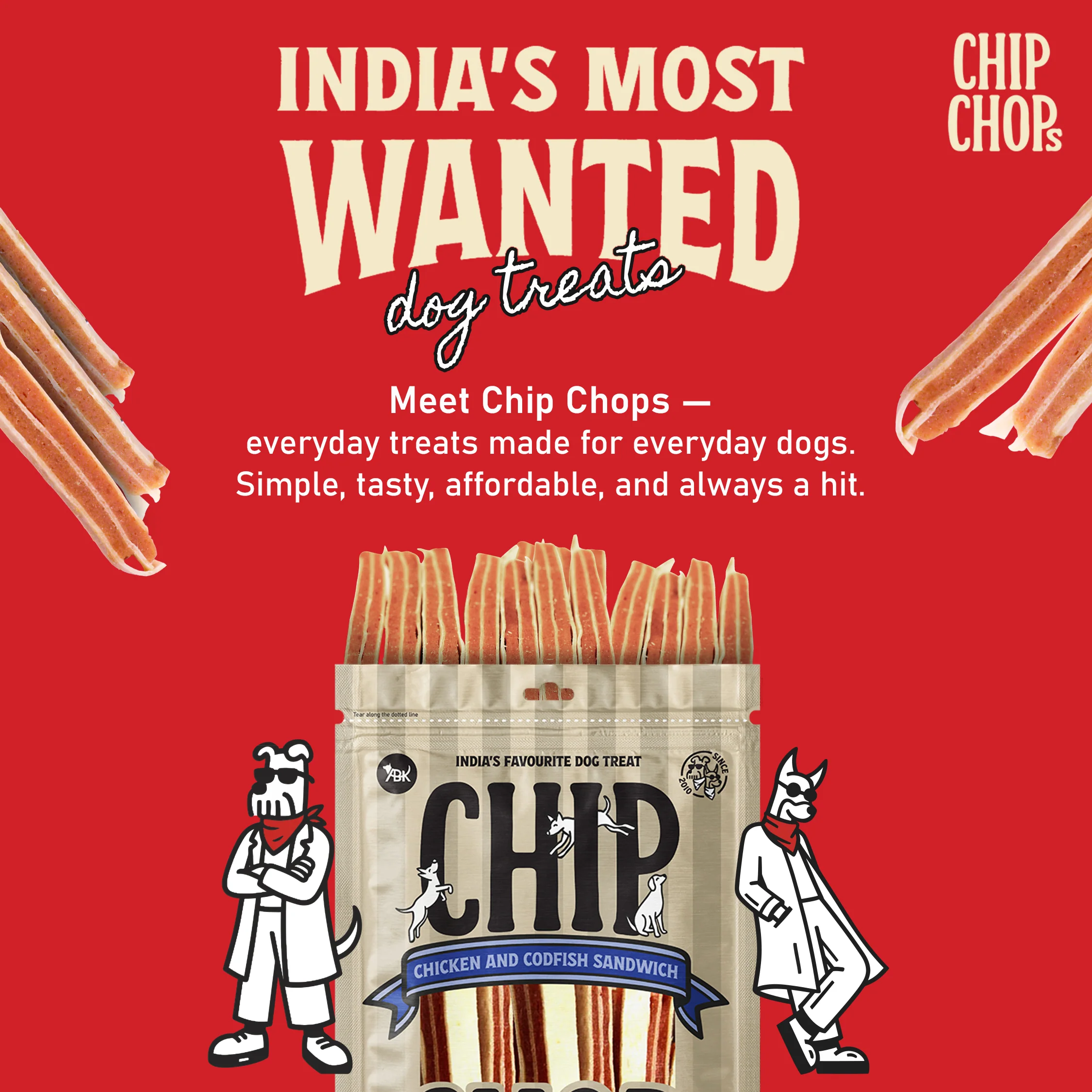 Chip Chops Chicken and Codfish Sandwich Dog Treats - Image 6
