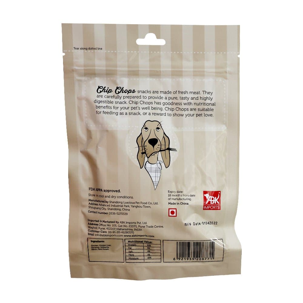 Chip Chops Chicken & Codfish Sandwich and Chicken Liver Cubes Dog Treats Combo - Image 3