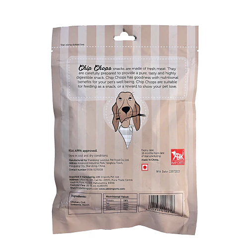 Chip Chops Chicken and Codfish Sandwich and Henlo Chicken Jerky Dog Treats Combo - Image 3