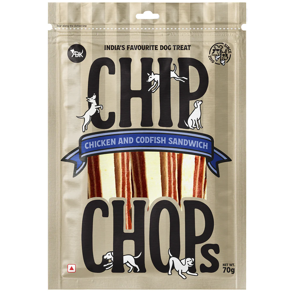 Chip Chops Chicken and Codfish Sandwich Dog Treats
