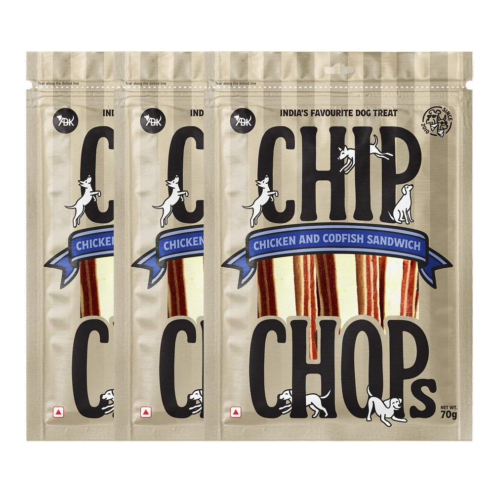 Chip Chops Chicken and Codfish Sandwich Dog Treats - Image 7