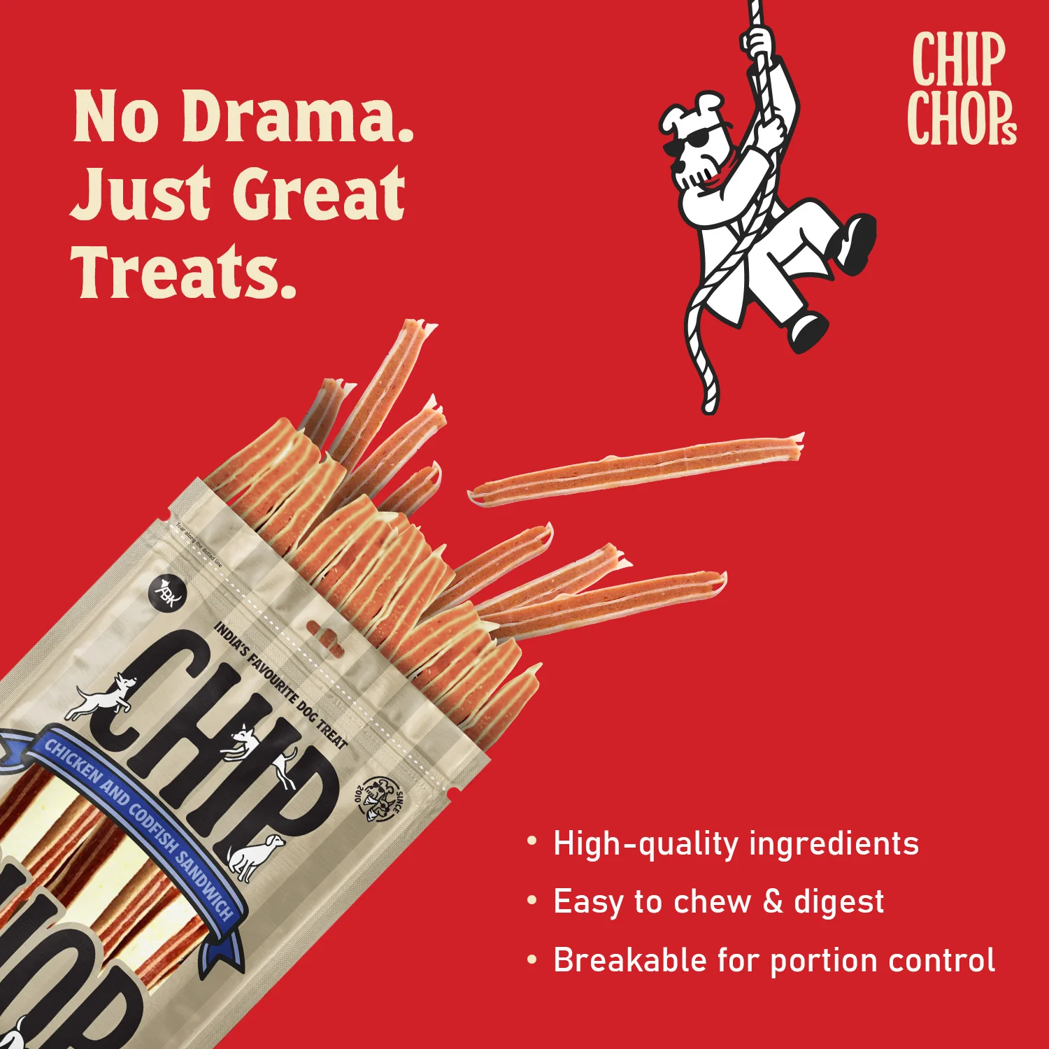 Chip Chops Chicken and Codfish Sandwich Dog Treats - Image 5