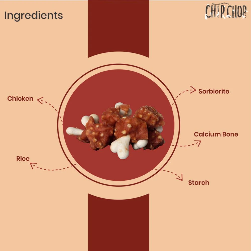 Chip Chops Chicken & Calcium and Chicken Tenders Bone Dog Treats Combo - Image 5