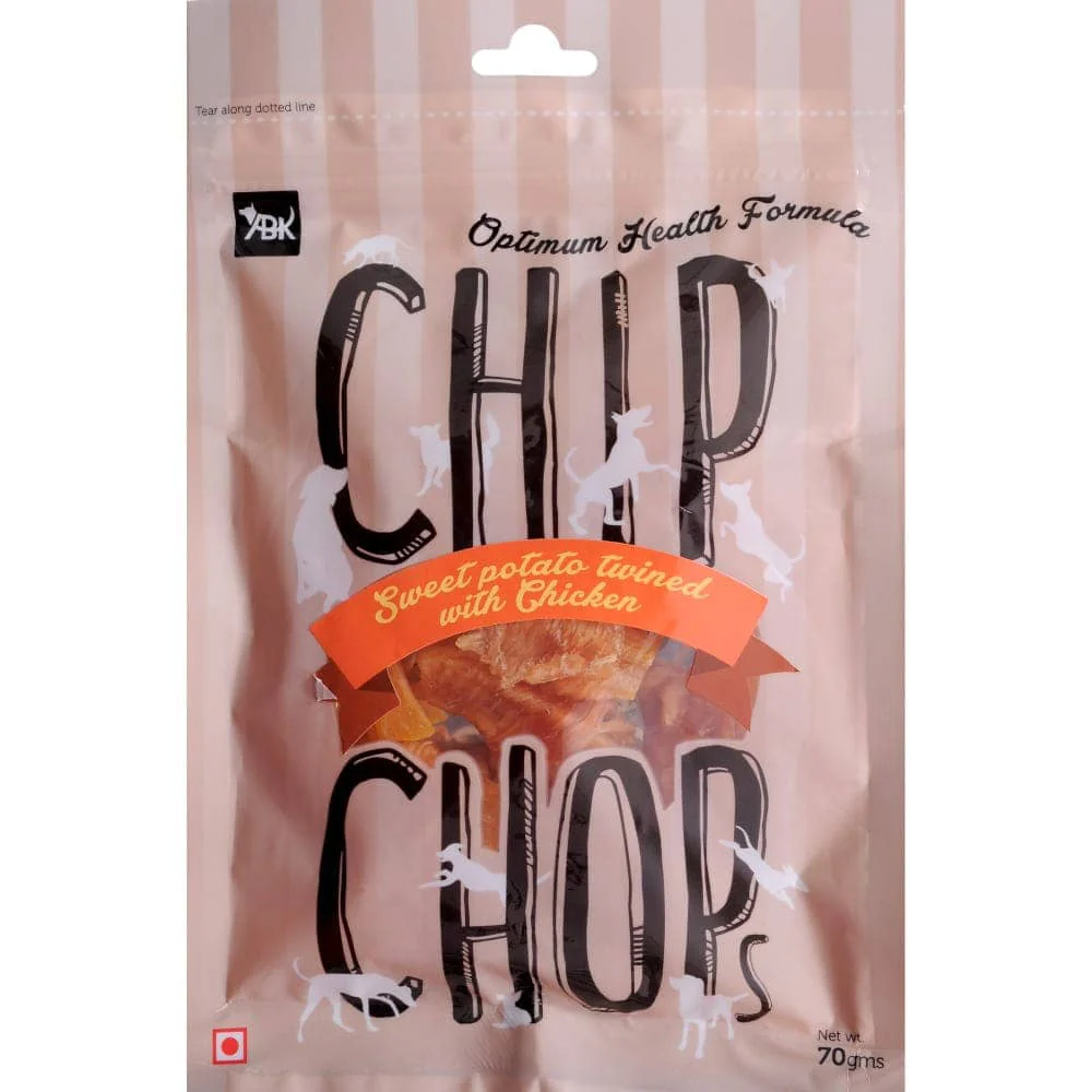 Chip Chops Chicken Tenders, Chicken Chip Coins and Sweet Potato Chicken Dog Treats Combo (3 x 70g) - Image 2