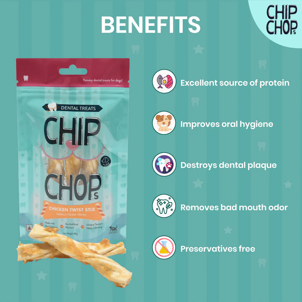Chip Chops Chicken Twist Stick Delicious Chicken Flavored Dog Treats - Image 3