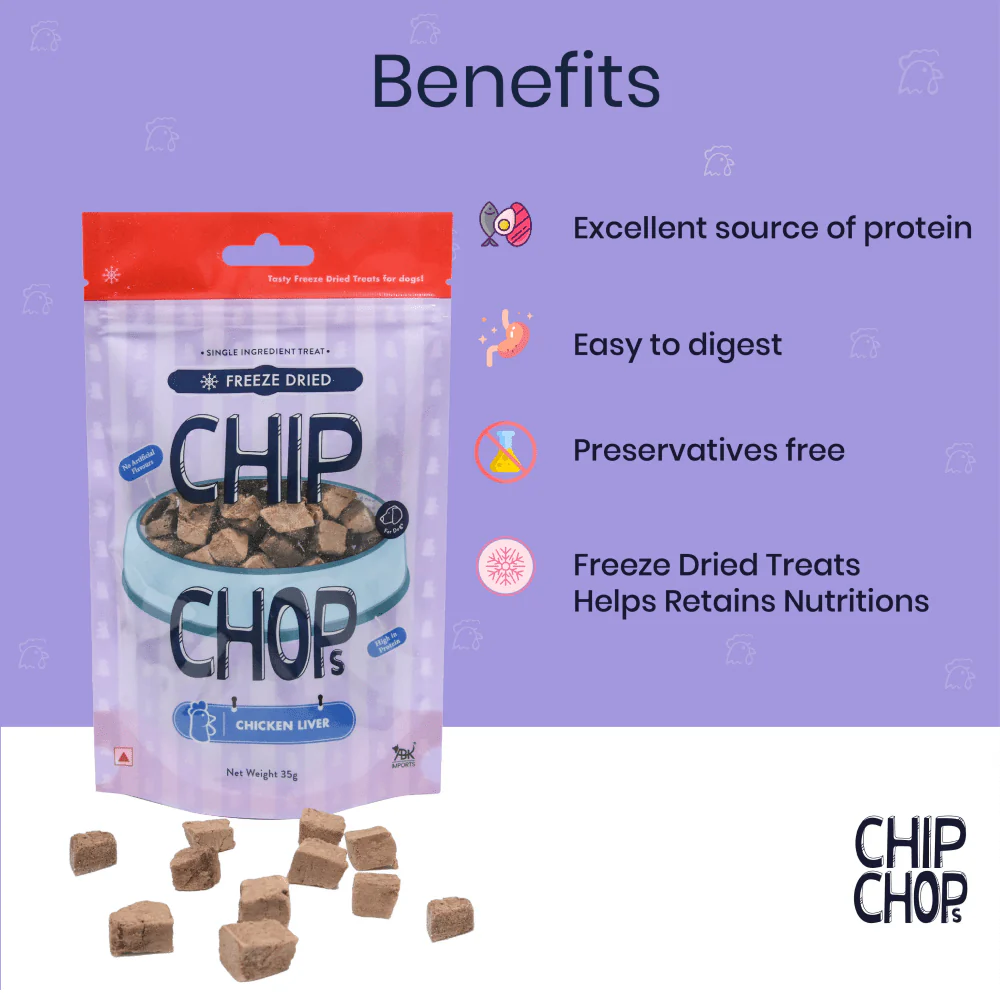 Chip Chops Freeze Dried Chicken Liver Dog Treats - Image 4