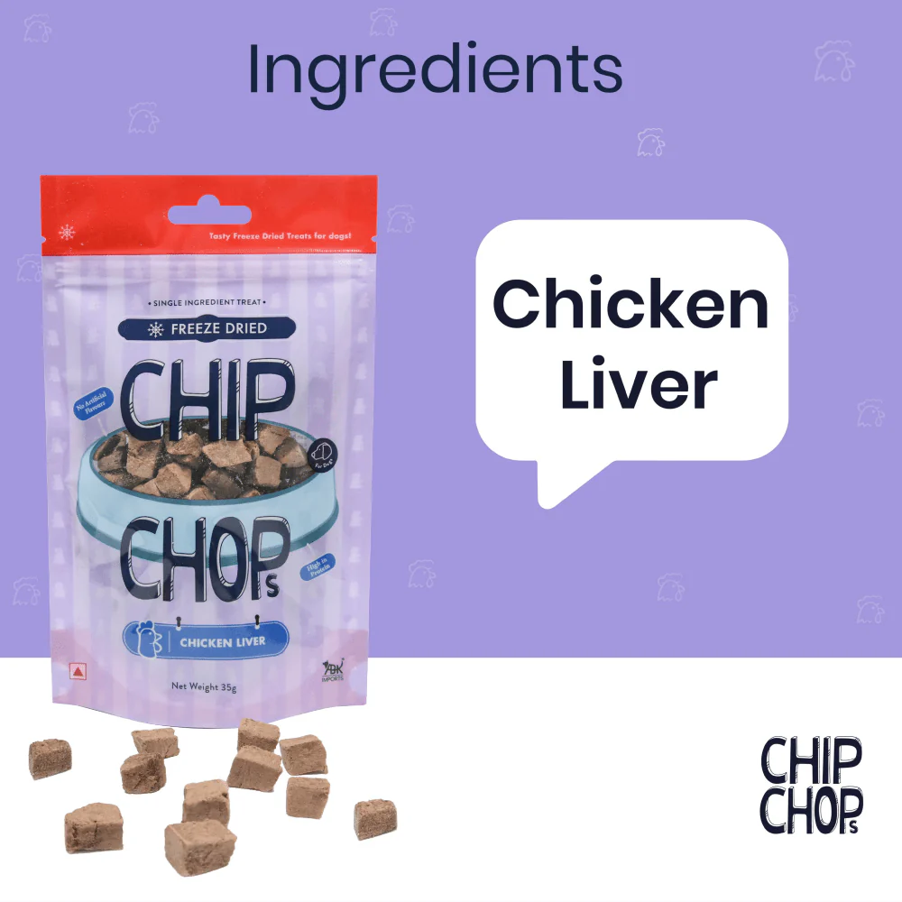 Chip Chops Freeze Dried Chicken Liver Dog Treats - Image 5