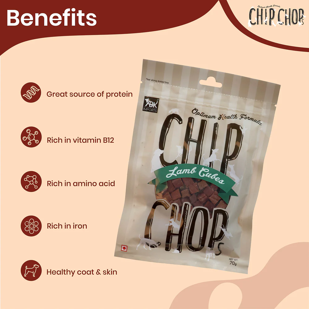 Chip Chops Lamb Cubes Dog Treats - Image 5