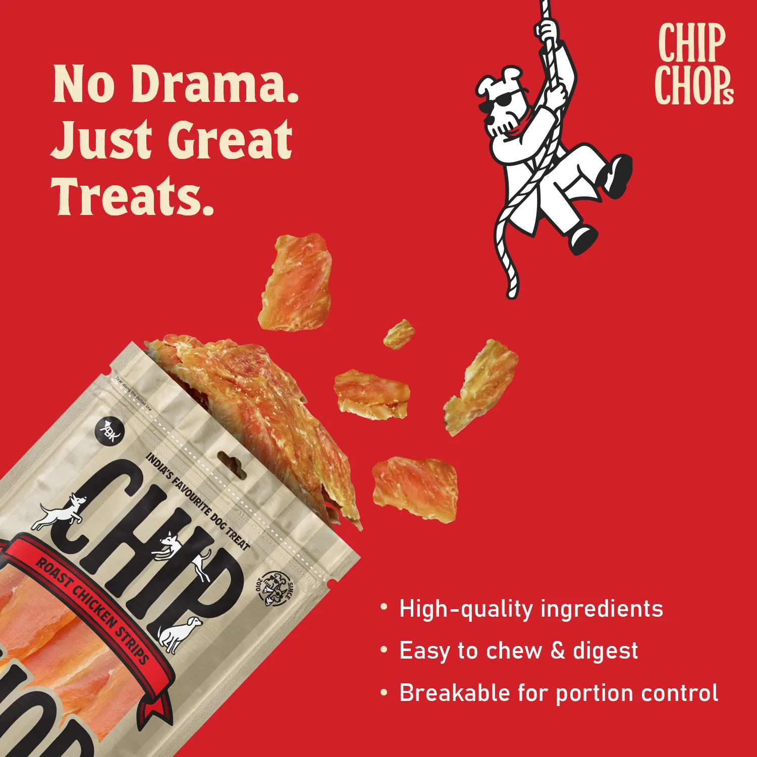 Chip Chops Roast Chicken Strips Dog Treats - Image 3