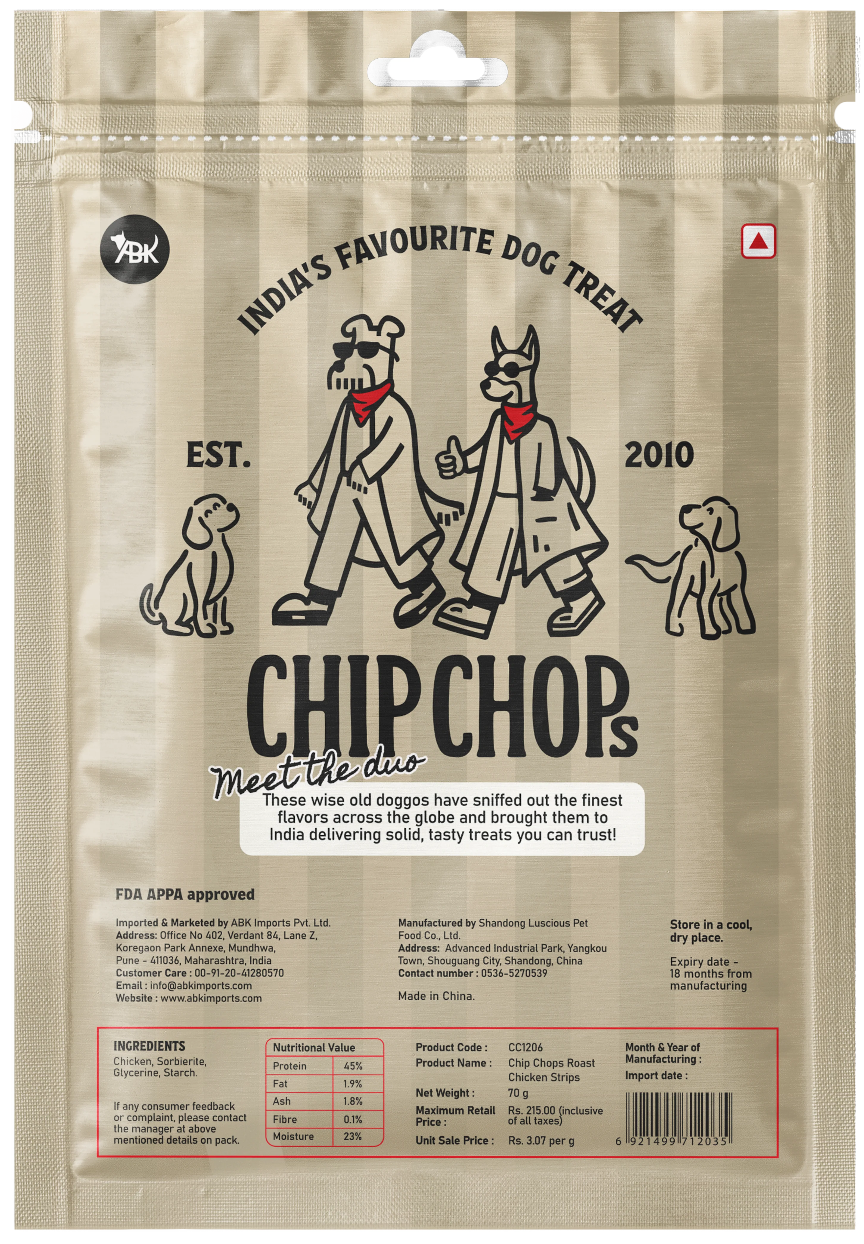 Chip Chops Roast Chicken Strips Dog Treats - Image 9