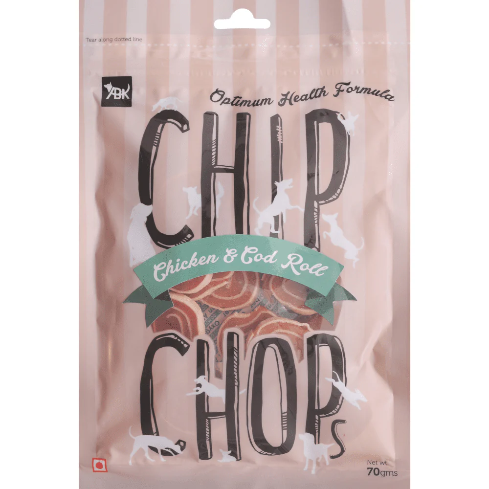 Chip Chops Roast Duck Strips, Sun Dried Chicken Jerky and Chicken and Codfish Rolls Dog Treats Combo (Pack of 3) - Image 2