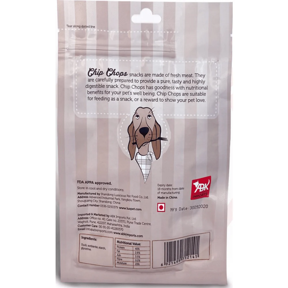 Chip Chops Roast Duck Strips, Sun Dried Chicken Jerky and Chicken and Codfish Rolls Dog Treats Combo (Pack of 3) - Image 6