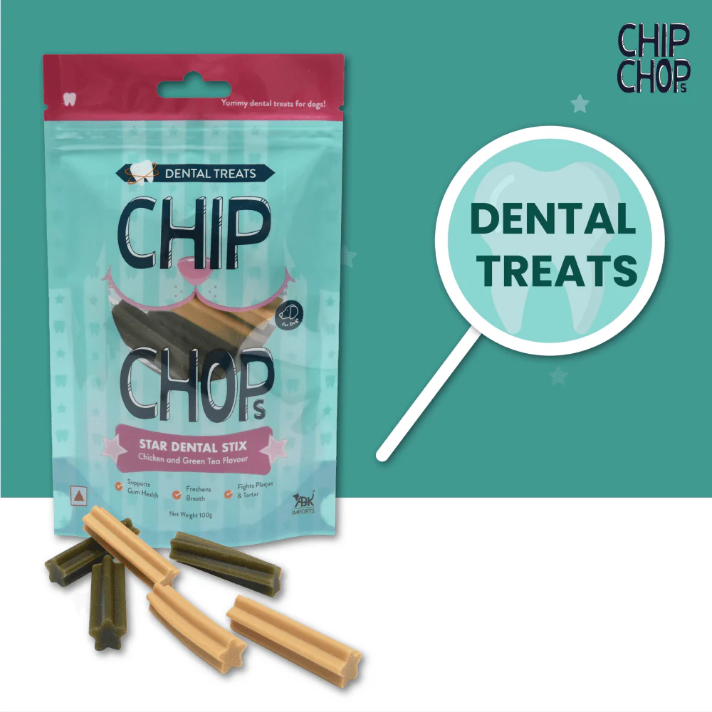 Chip Chops Star Dental Stix Chicken and Green Tea Flavored Dog Treats - Image 6