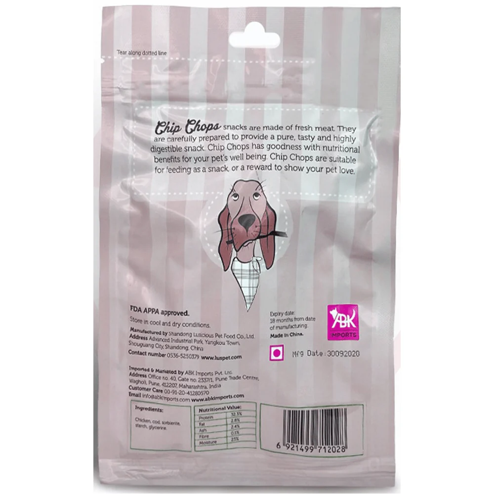 Chip Chops Sushi Rolls, Roast Chicken Strips and Biscuit Twined with Chicken Dog Treats Combo (3 x 70g) - Image 4