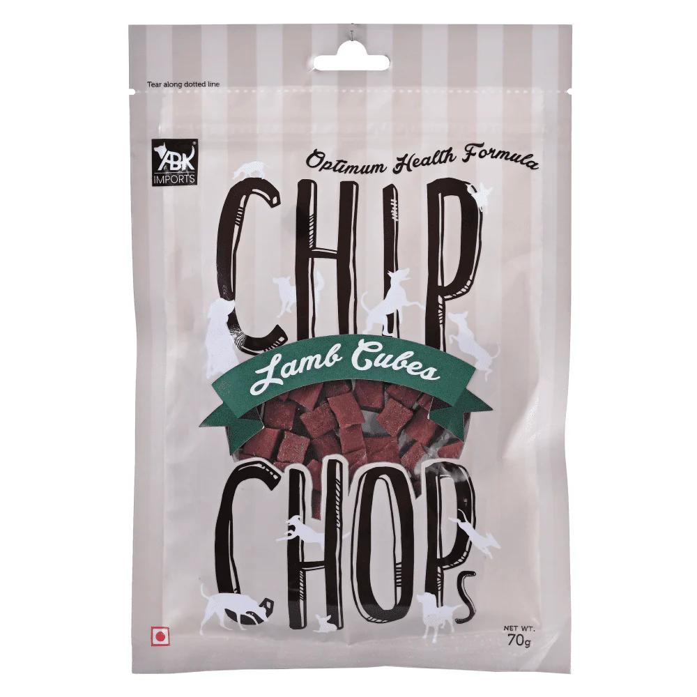 Chip Chops Sweet Potato Chicken, Lamb Cubes and Sundried Chicken Jerky Dog Treats Combo (3 x 70g) - Image 5