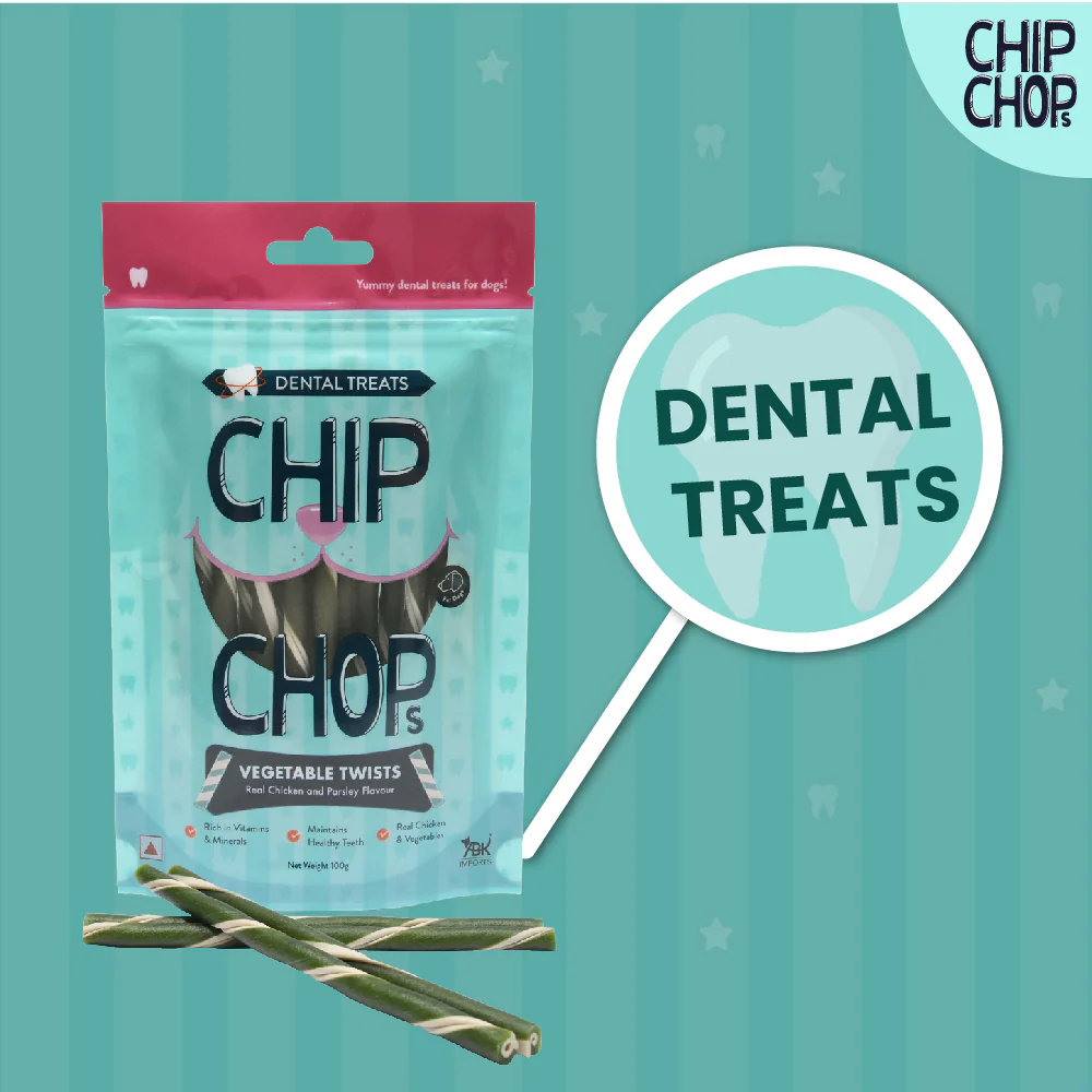 Chip Chops Vegetable Twists Real Chicken and Parsley Flavoured Dog Treats - Image 6