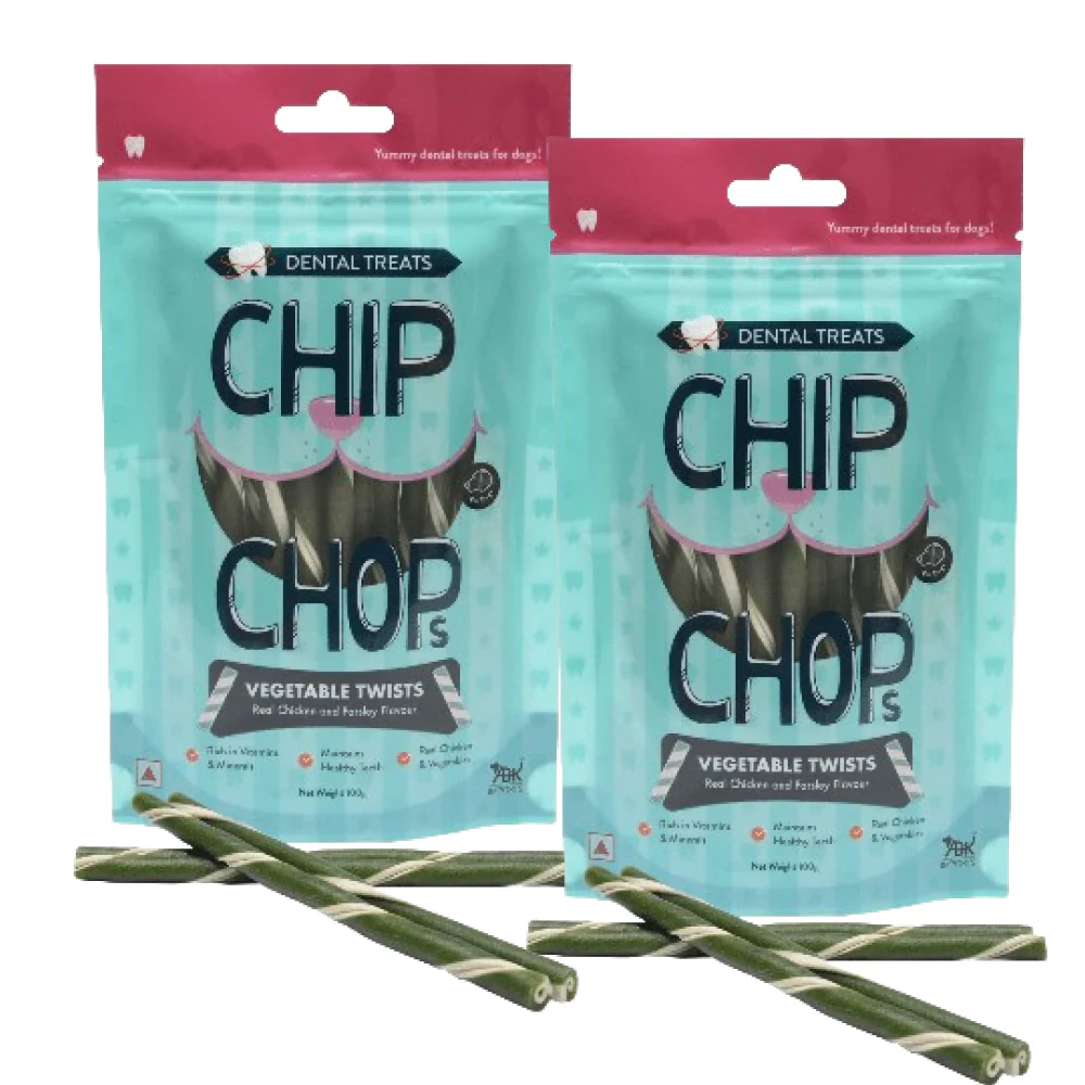 Chip Chops Vegetable Twists Real Chicken and Parsley Flavoured Dog Treats - Image 8