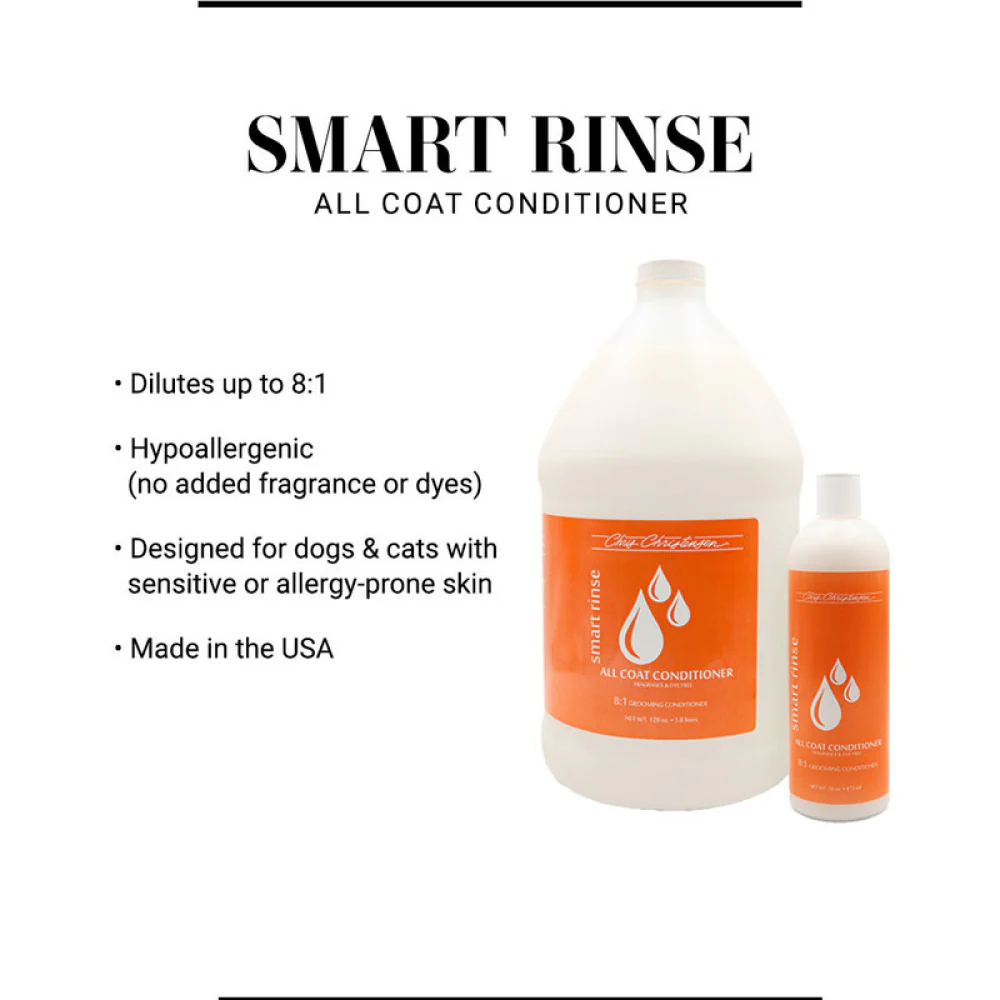 Chris Christensen Smart Rinse Hypoallergenic All Coat Conditioner for Dogs and Cats - Image 2