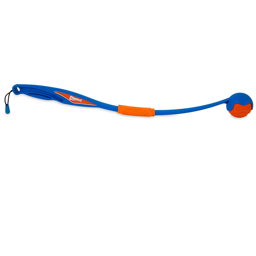 Chuckit! Fetch and Fold Ball Launcher for Dogs (Blue/Orange) - Image 3