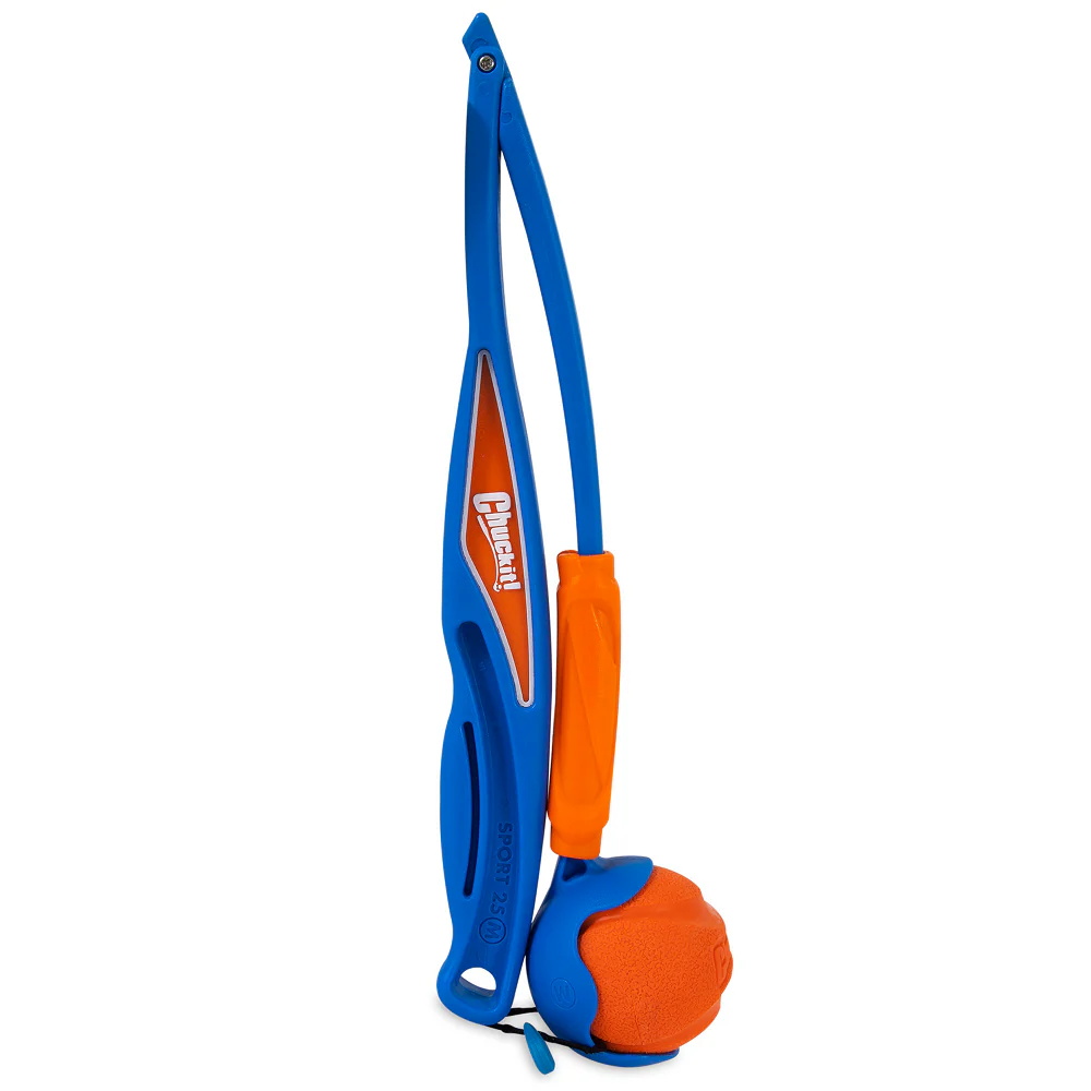 Chuckit! Fetch and Fold Ball Launcher for Dogs (Blue/Orange) - Image 6