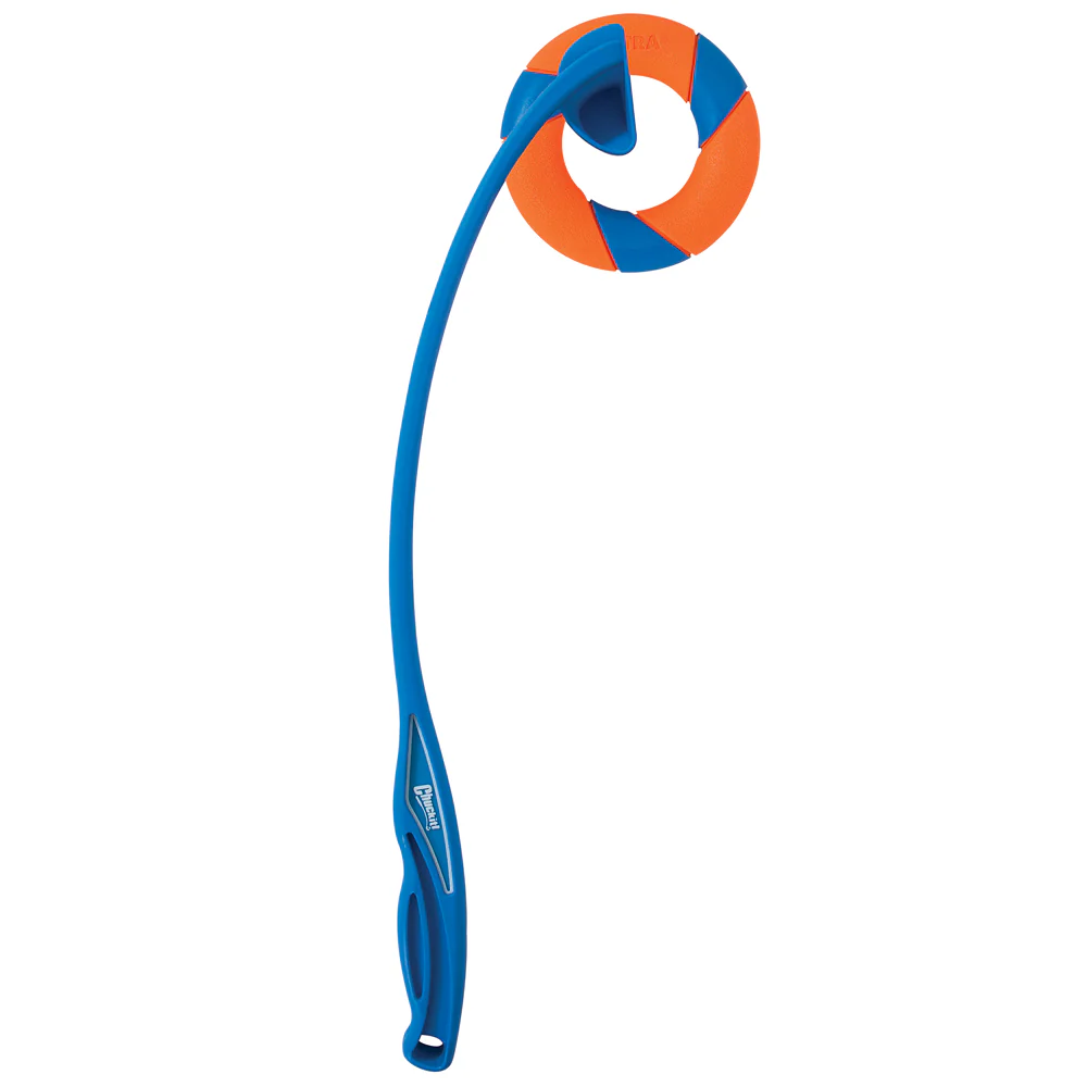 Chuckit! Ring Chaser Launcher for Dogs (Orange/Blue) - Image 2