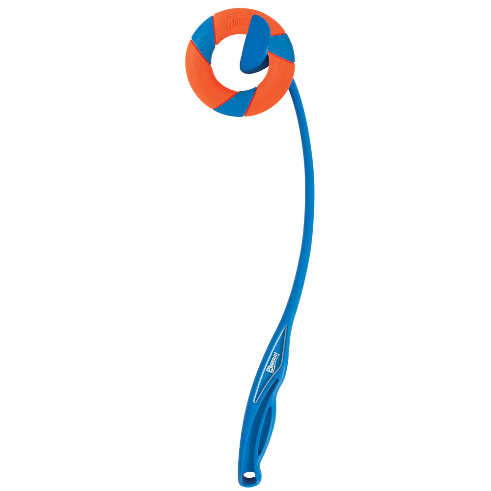 Chuckit! Ring Chaser Launcher for Dogs (Orange/Blue) - Image 4