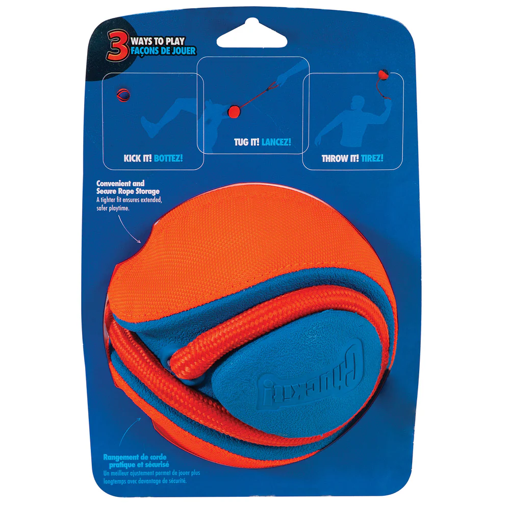 Chuckit! Rope Fetch Toy for Dogs (Orange&Blue) - Image 2