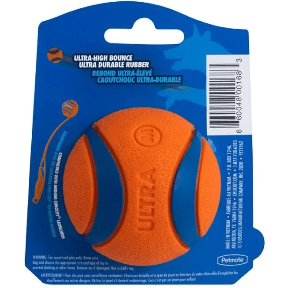 Chuckit! Ultra Ball Toy for Dogs (Blue/Orange) | For Medium Chewers - Image 4
