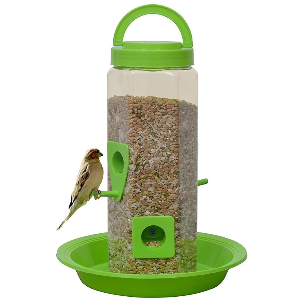 Chullbull Balcony Grill Food Feeder for Birds (Green) - Image 4