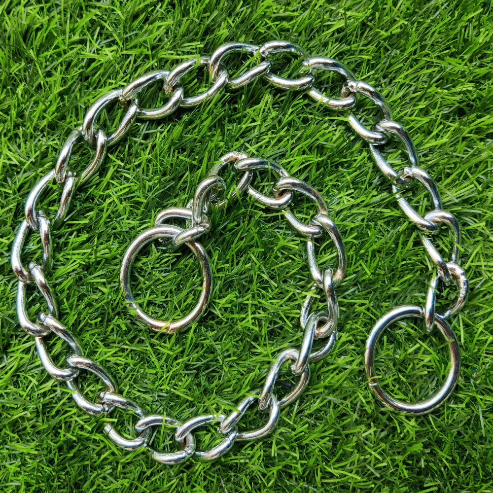 Chullbull Behavioral Training Choke Chain for Dogs (Silver) - Image 3