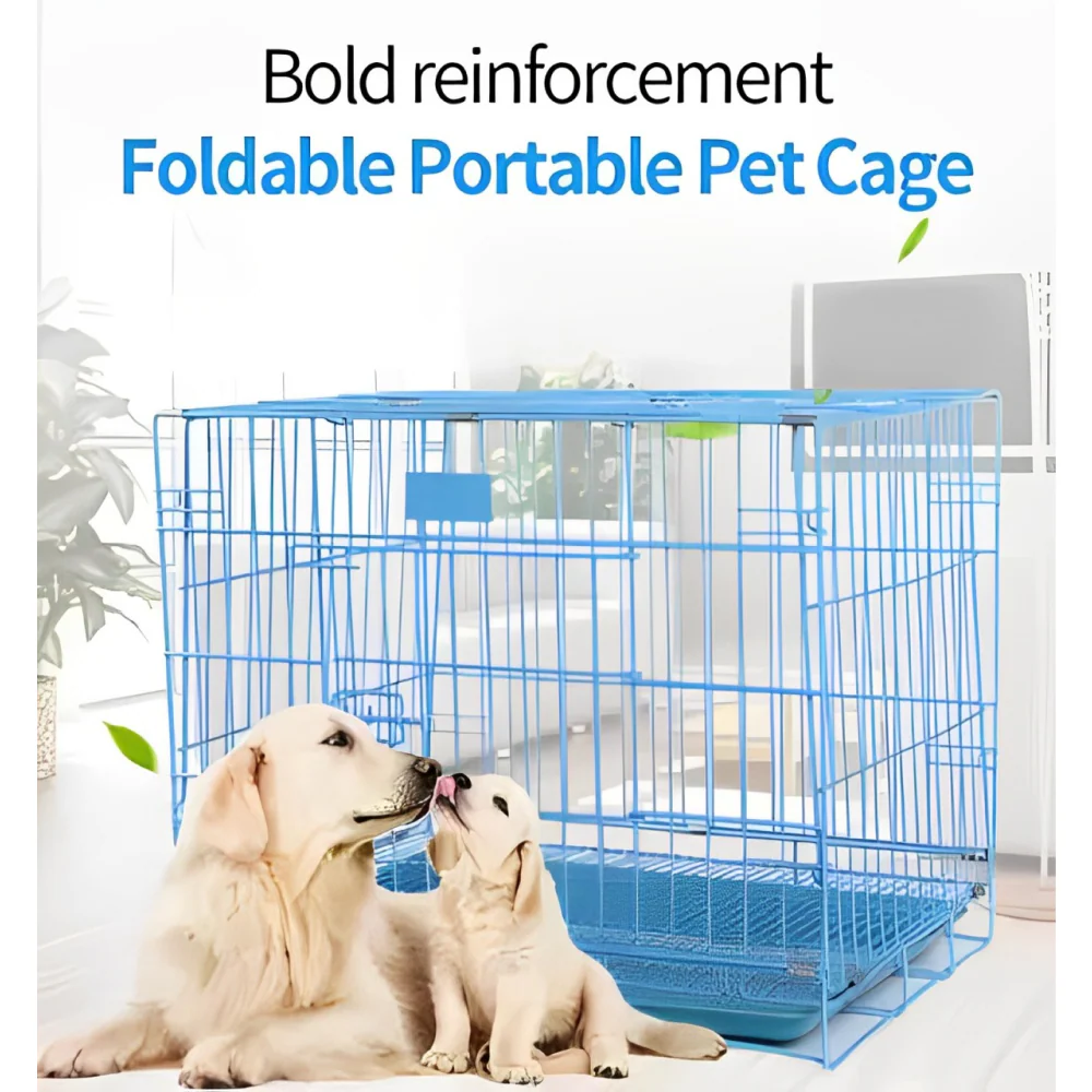 Chullbull Dual Door Heavy Duty Iron Powder Coated with Removable Tray Carrier for Dogs and Cats - Image 3