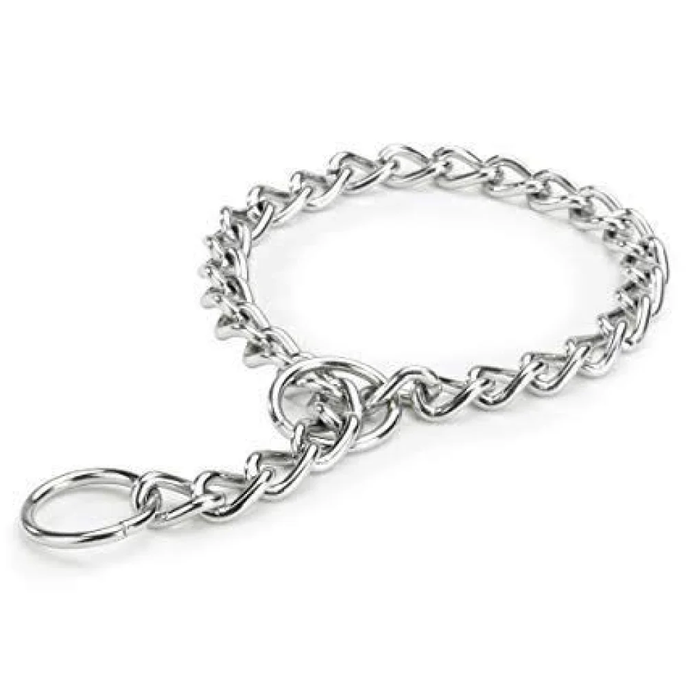 Chullbull Durable Light Weight Chain Leash and Choke Collar for Dogs - Image 3