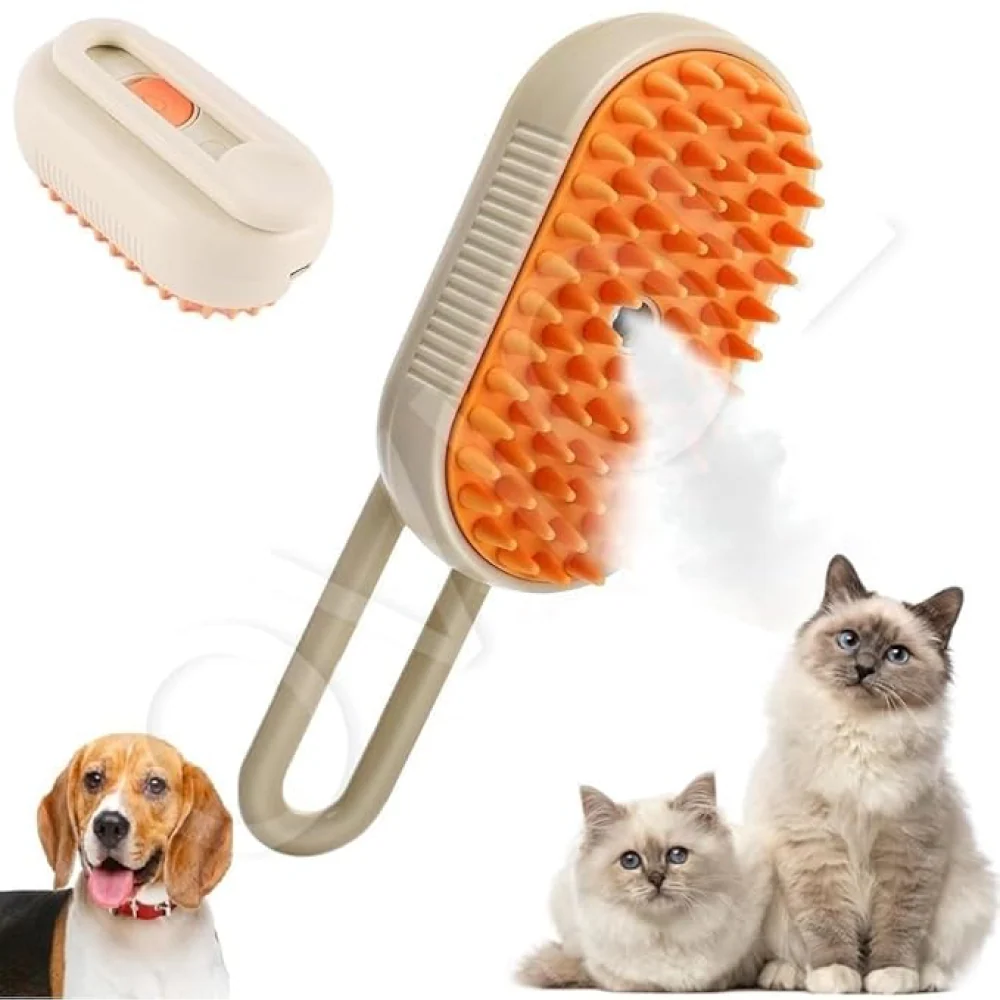 Chullbull Electric Multifunctional Steam Brush for Dogs and Cats (Multicolor) - Image 10