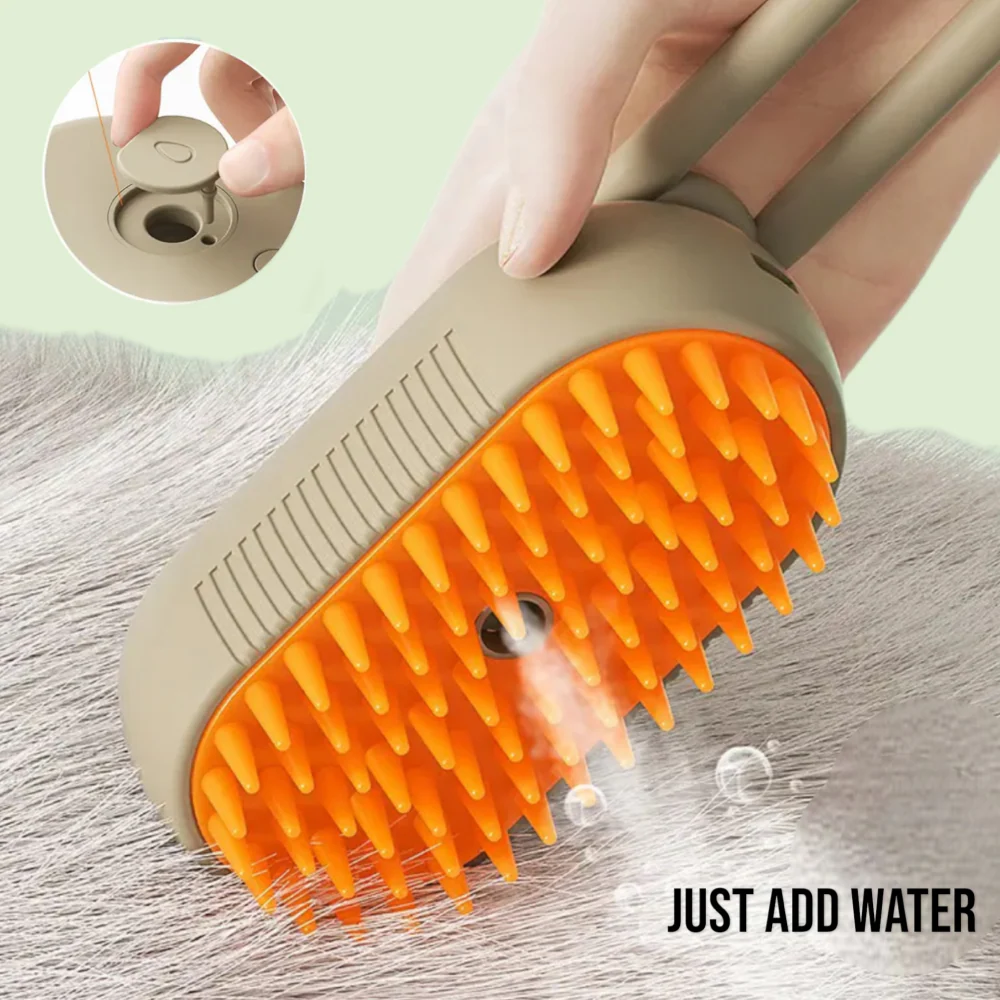 Chullbull Electric Multifunctional Steam Brush for Dogs and Cats (Multicolor) - Image 5