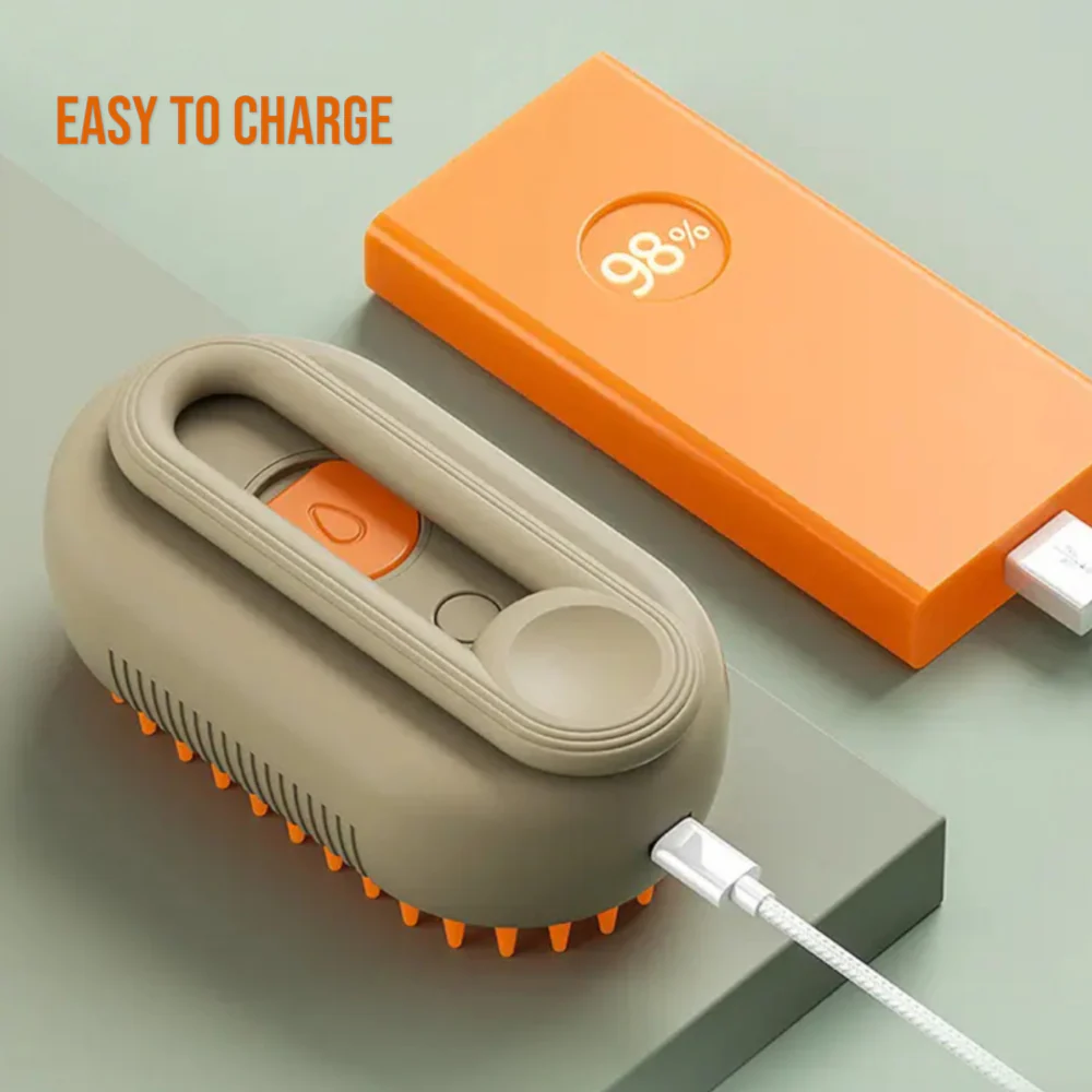 Chullbull Electric Multifunctional Steam Brush for Dogs and Cats (Multicolor) - Image 8