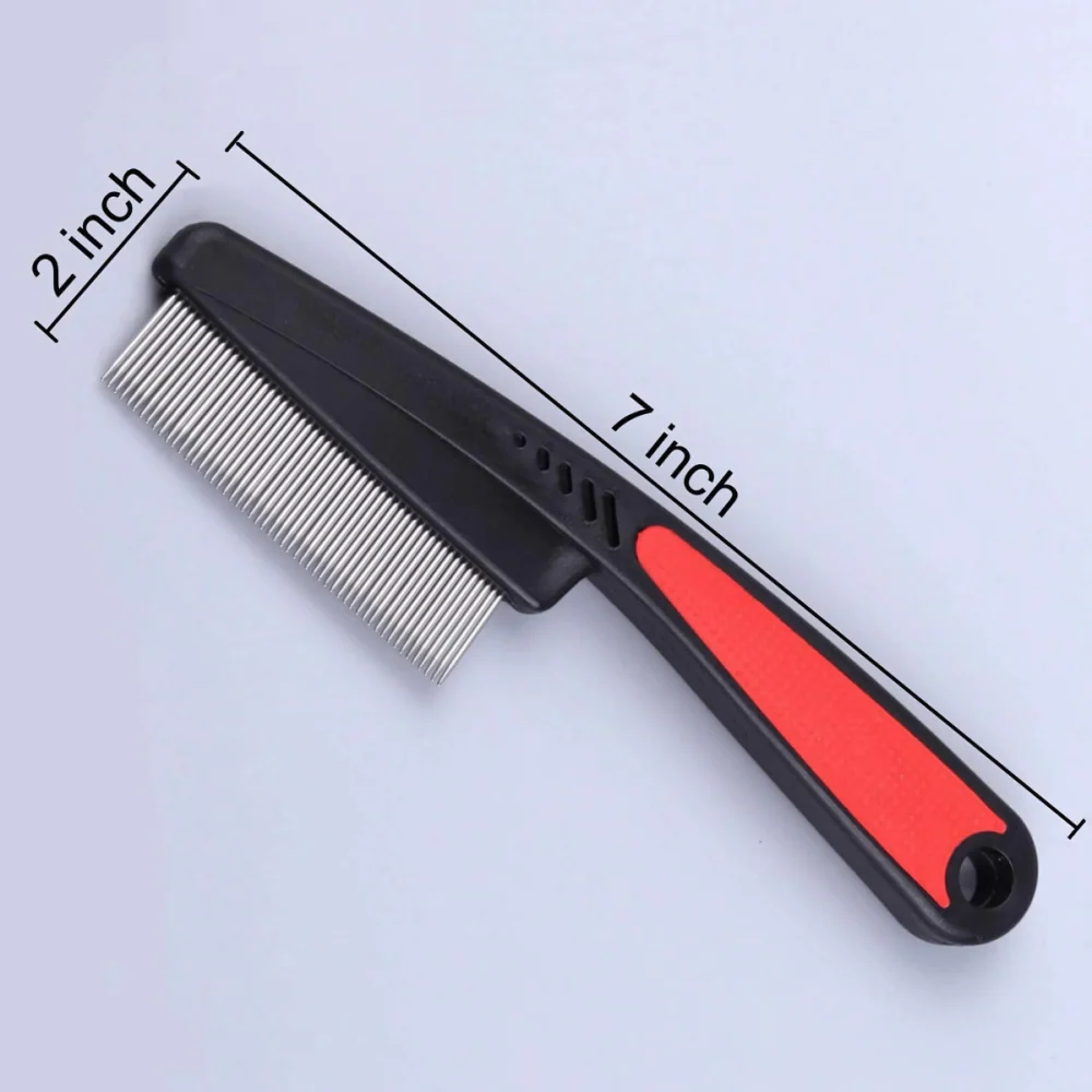 Chullbull Flea Comb for Dogs and Cats (White) - Image 2