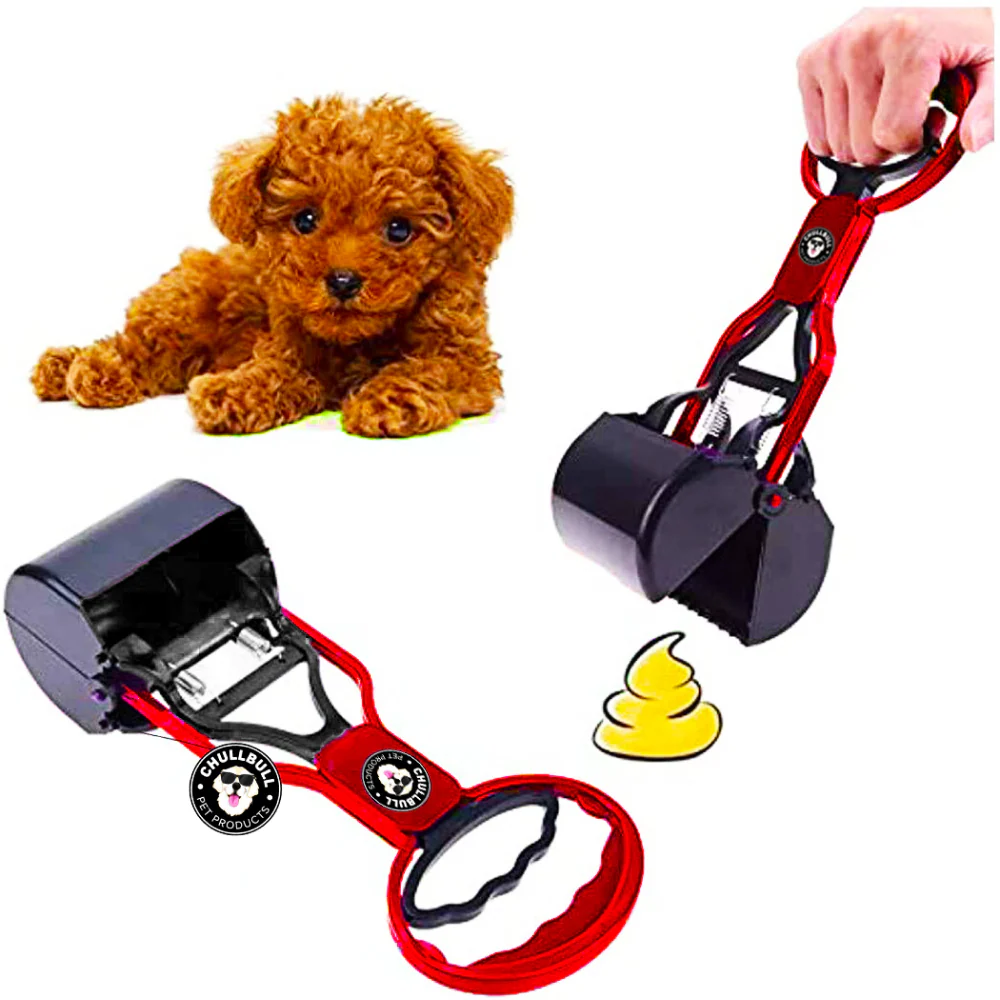 Chullbull Foldable Potty Scooper for Dogs (Red) - Image 4