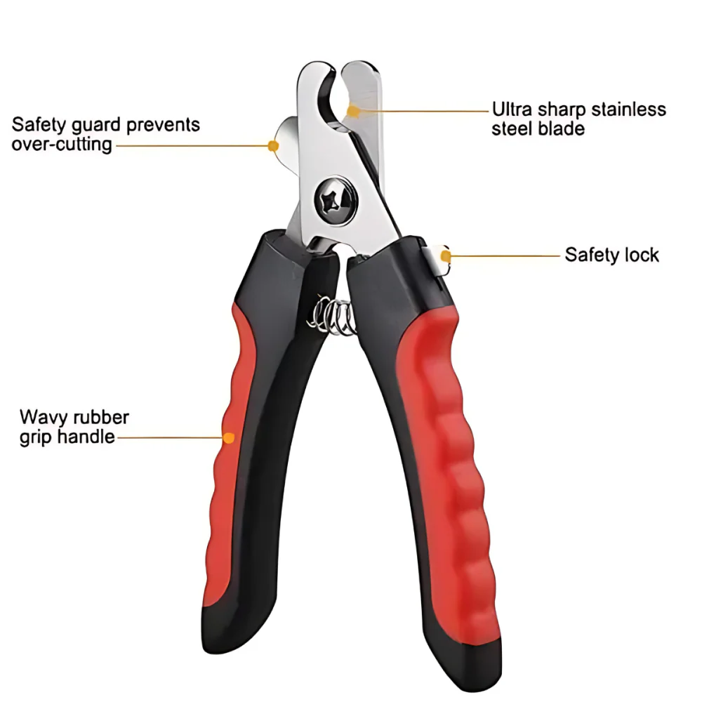 Chullbull Nail Cutter with Filer and Double Sided Comb Grooming Kit for Dogs - Image 2