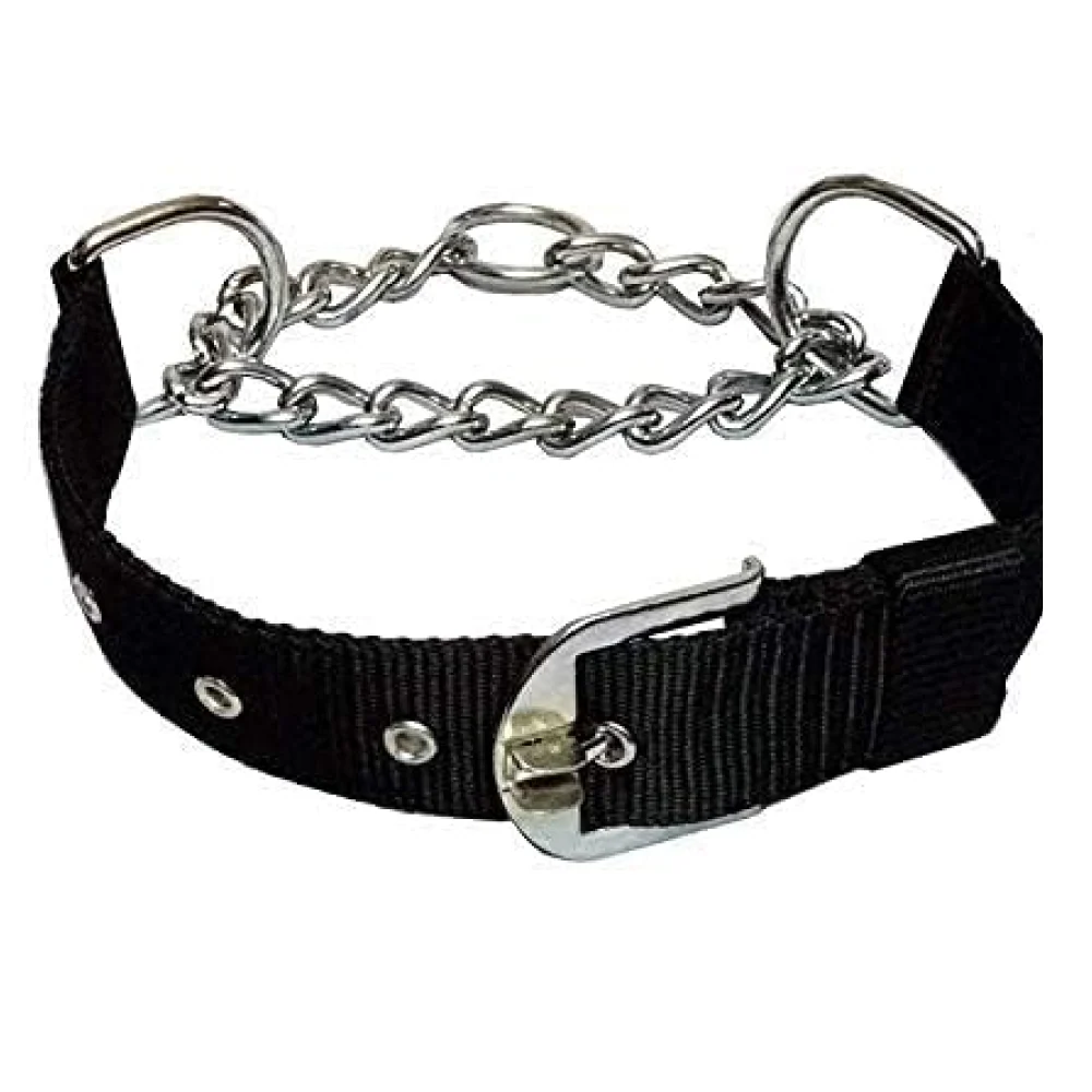 Chullbull Nylon & Stainless Steel Choke Chain Collar for Dogs - Image 4