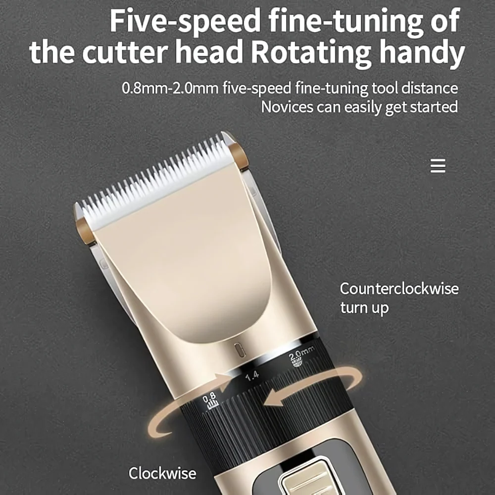 Chullbull Professional Hair Clippers Set Rechargeable Trimmer for Dogs and Cats - Image 3