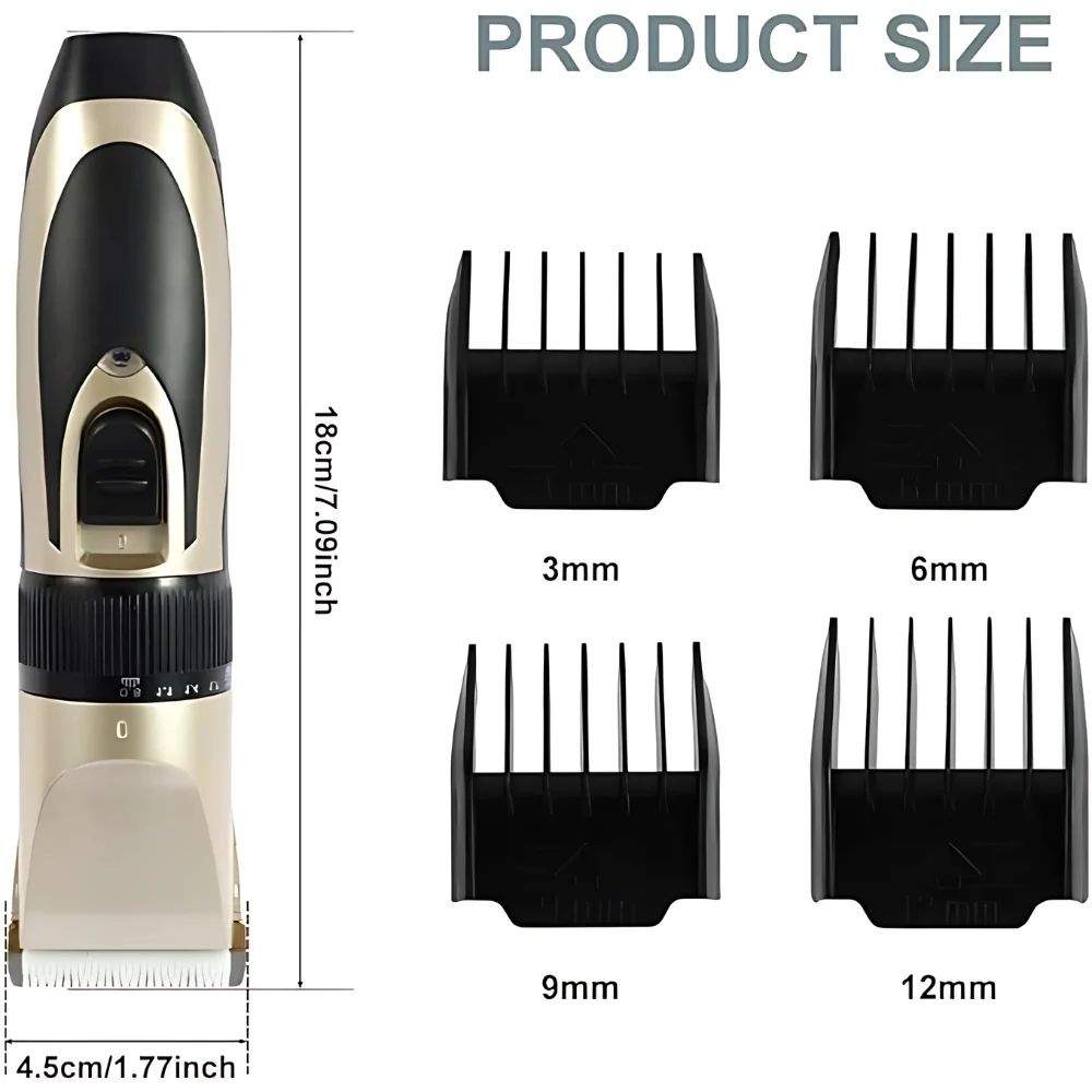 Chullbull Professional Hair Clippers Set Rechargeable Trimmer for Dogs and Cats - Image 4