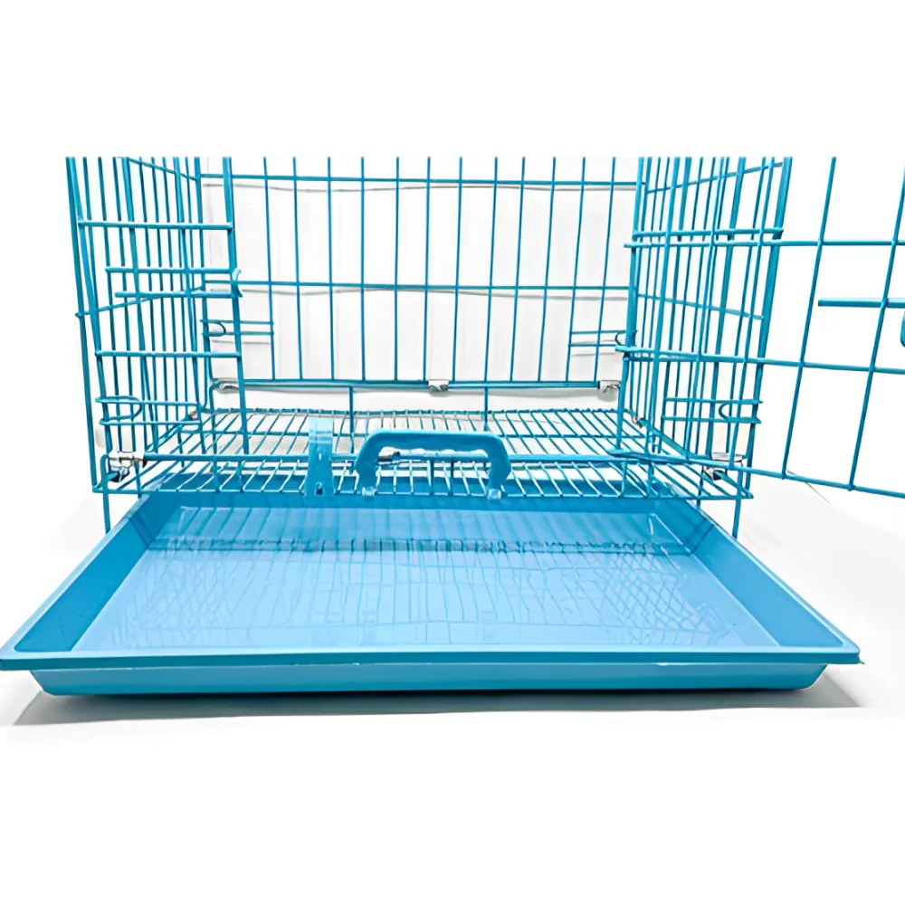 Chullbull Single Door Iron Powder Coated with Removable Tray Carrier for Dogs and Cats - Image 5