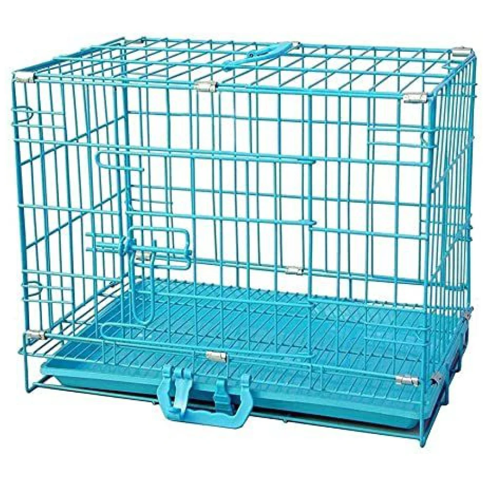 Chullbull Single Door Iron Powder Coated with Removable Tray Carrier for Dogs and Cats - Image 6