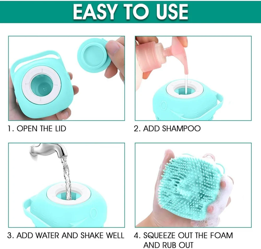 Chullbull Oval Slicker, Bath and Rubber Hand Brush Grooming Kit for Dogs - Image 3
