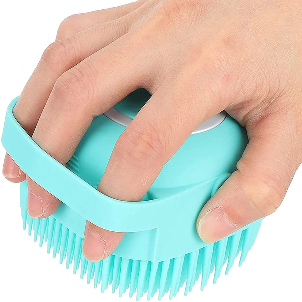 Chullbull Soft Silicon Bath Brush for Dogs and Cats (Pink) - Image 6