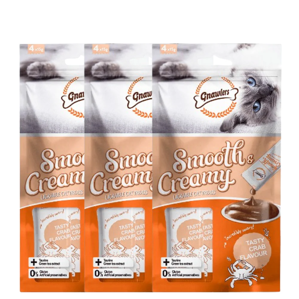 Gnawlers Crab Flavour Creamy Cat Treats - Image 4