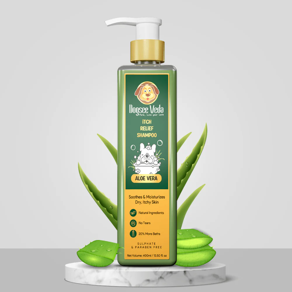 M Pets Arco Ball Toy, DOGZ & DUDEZ Natural Neem Shield Tick & Flea Repellent and Dogsee Veda ITCH RELIEF Aloe Vera Shampoo for Dogs Combo - Image 12