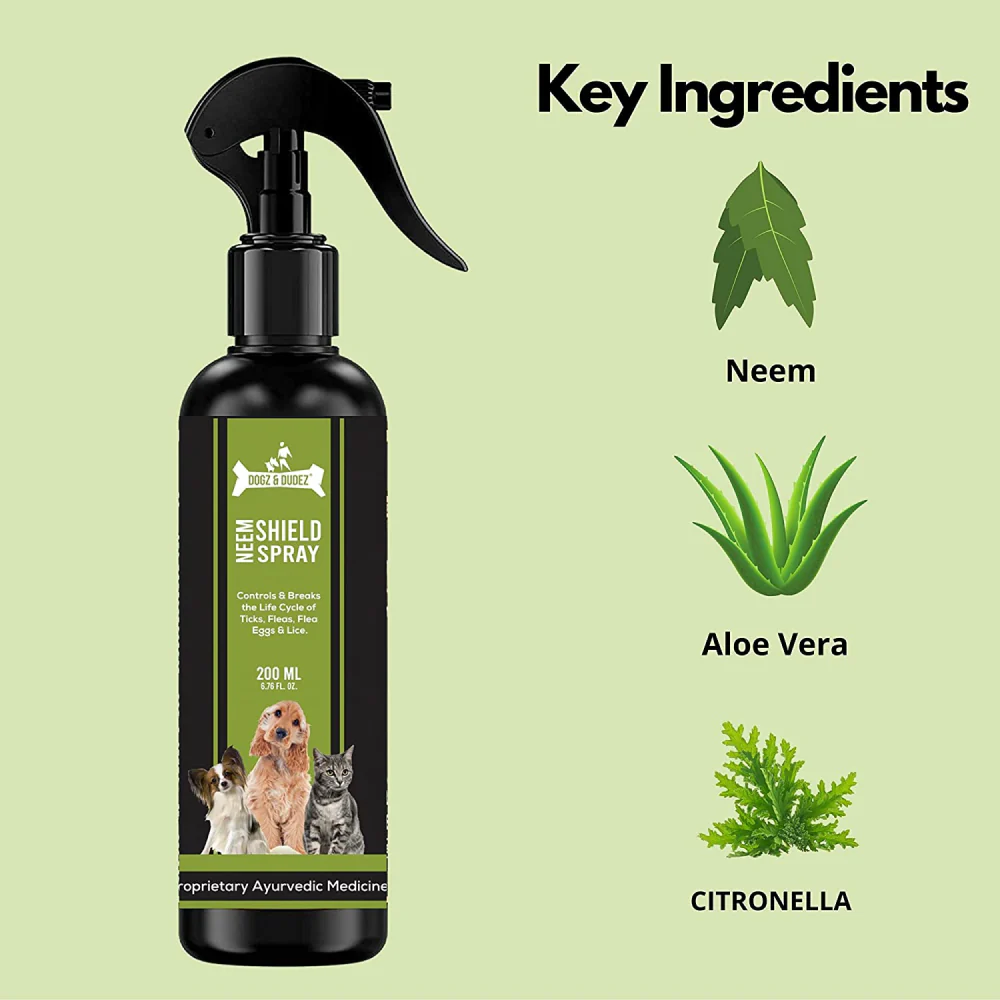 M Pets Arco Ball Toy, DOGZ & DUDEZ Natural Neem Shield Tick & Flea Repellent and Dogsee Veda ITCH RELIEF Aloe Vera Shampoo for Dogs Combo - Image 18